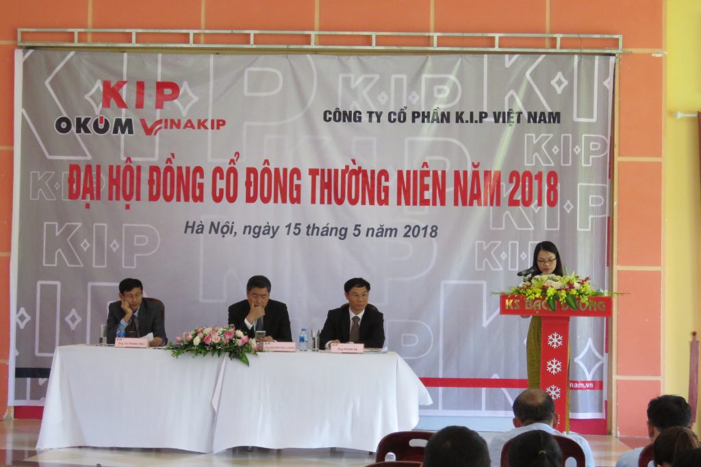 K.I.P Việt Nam tổ chức thành công Đại hội đồng cổ đông thường niên năm 2018.