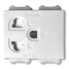 Ổ cắm đơn 3 chấu 16A 25V~